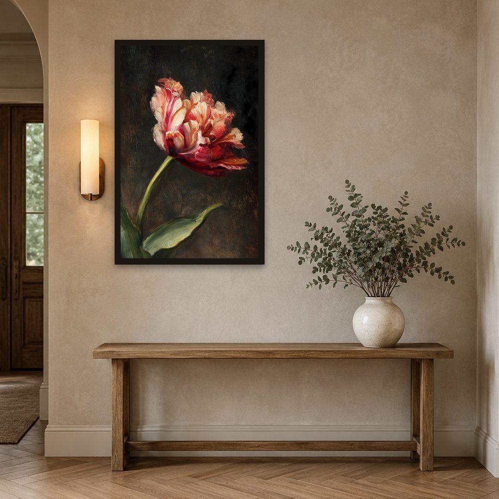 Parrot Tulip impasto oil painting wall art by Brunelvi — Ansicht 2
