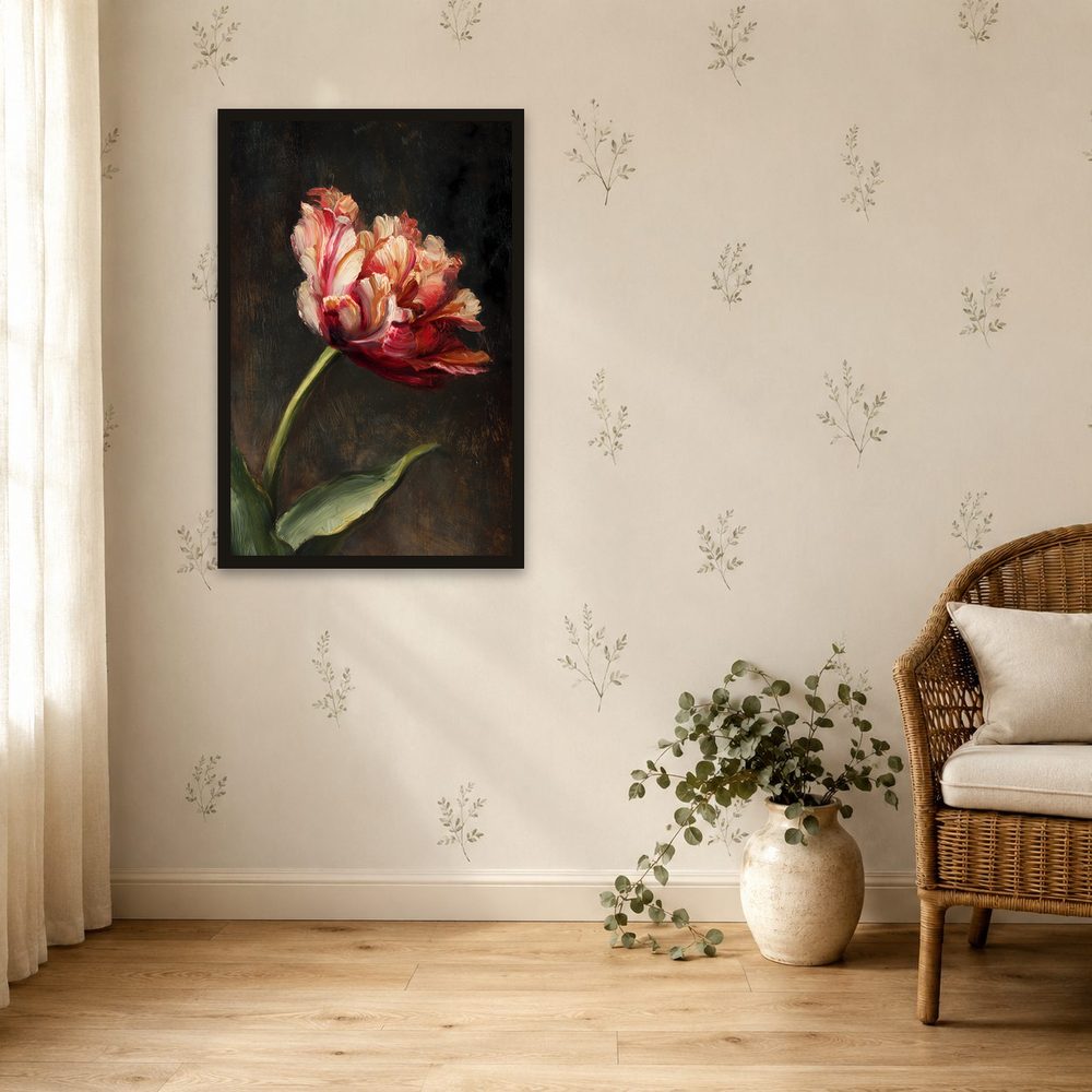 Parrot Tulip impasto oil painting wall art by Brunelvi — Ansicht 4