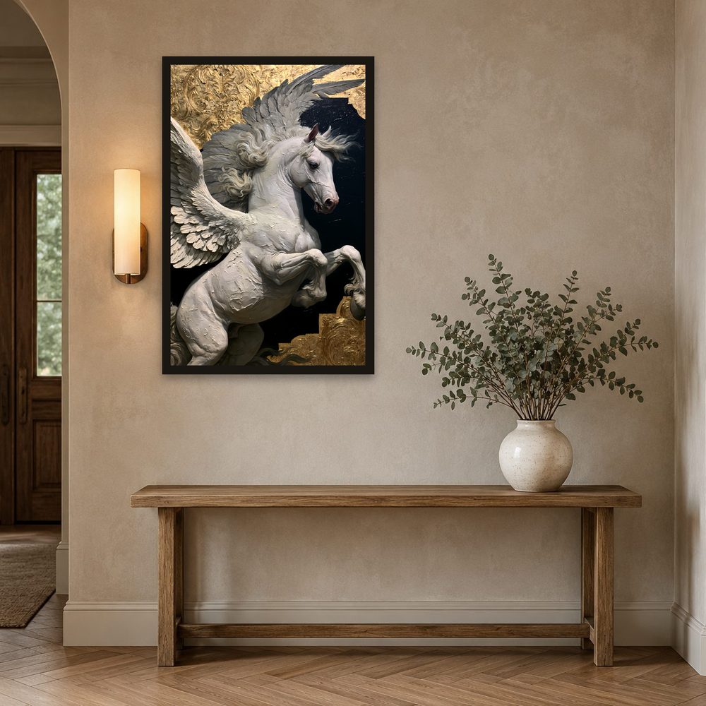 Pegasus impasto oil painting wall art by Brunelvi — Ansicht 2