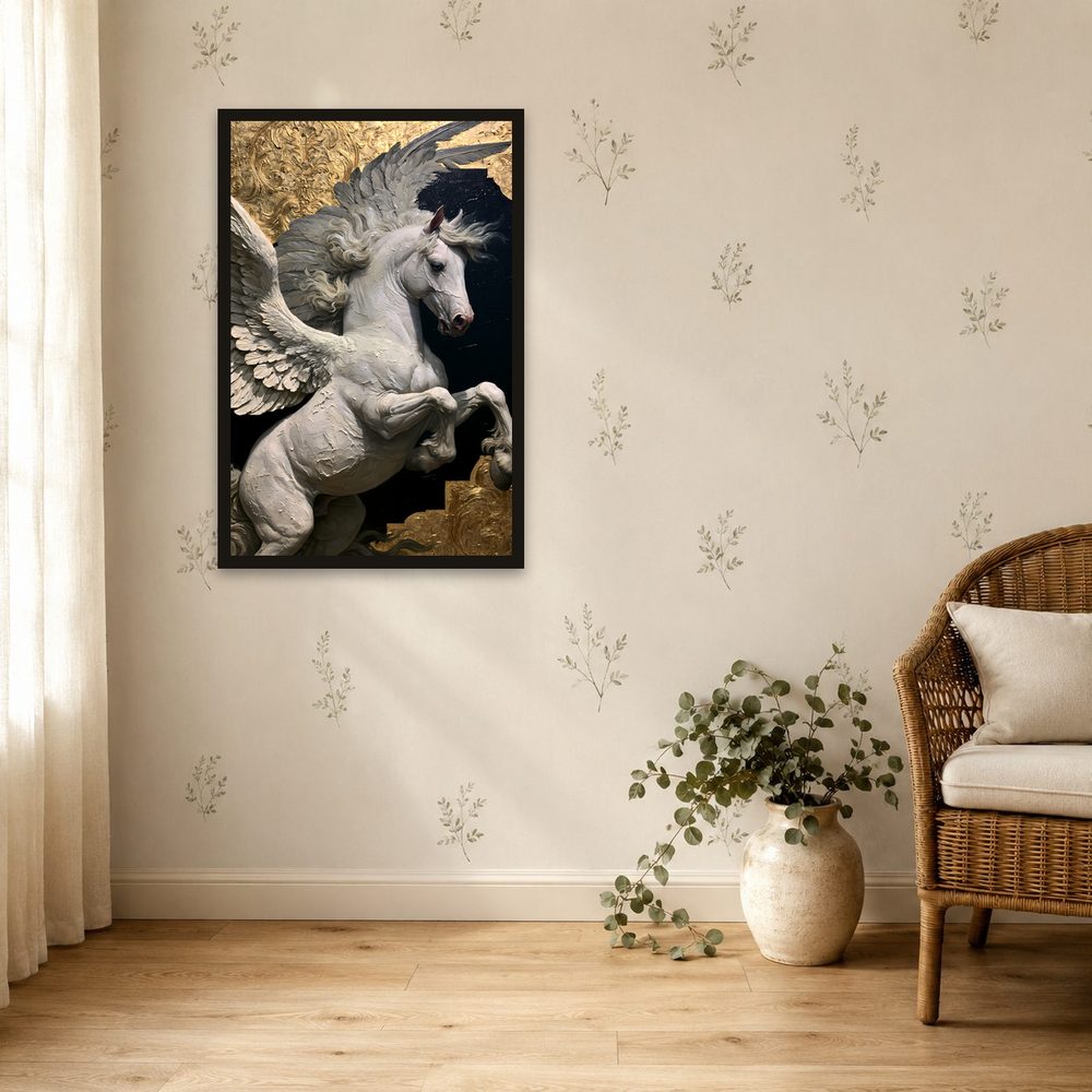 Pegasus impasto oil painting wall art by Brunelvi — Ansicht 4