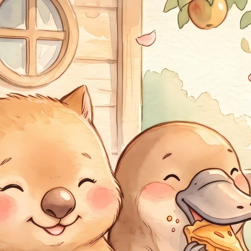 Pie on the Porch — kids & nursery wall art print by Brunelvi — view 2