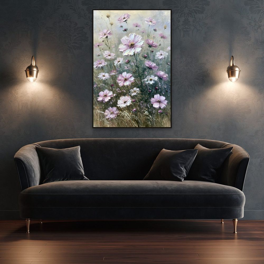 Pink Cosmos — florals wall art print by Brunelvi — view 4
