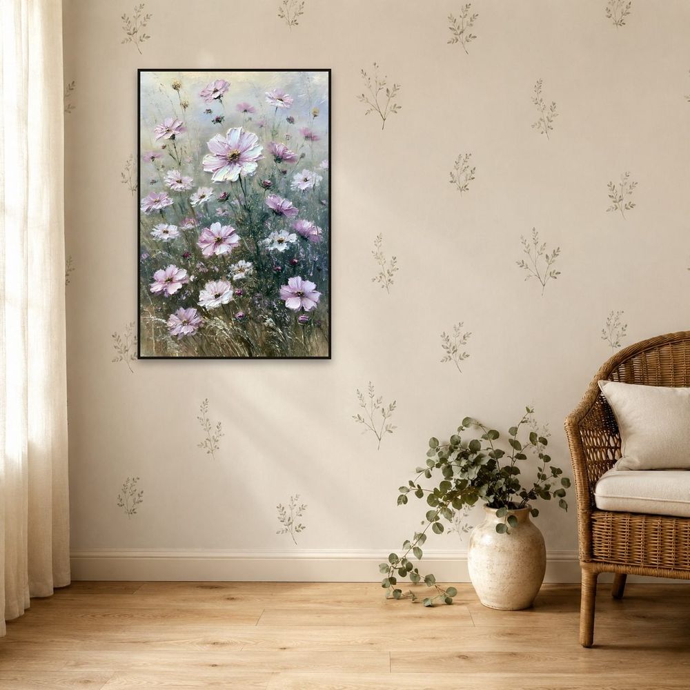 Pink Cosmos — florals wall art print by Brunelvi — view 5
