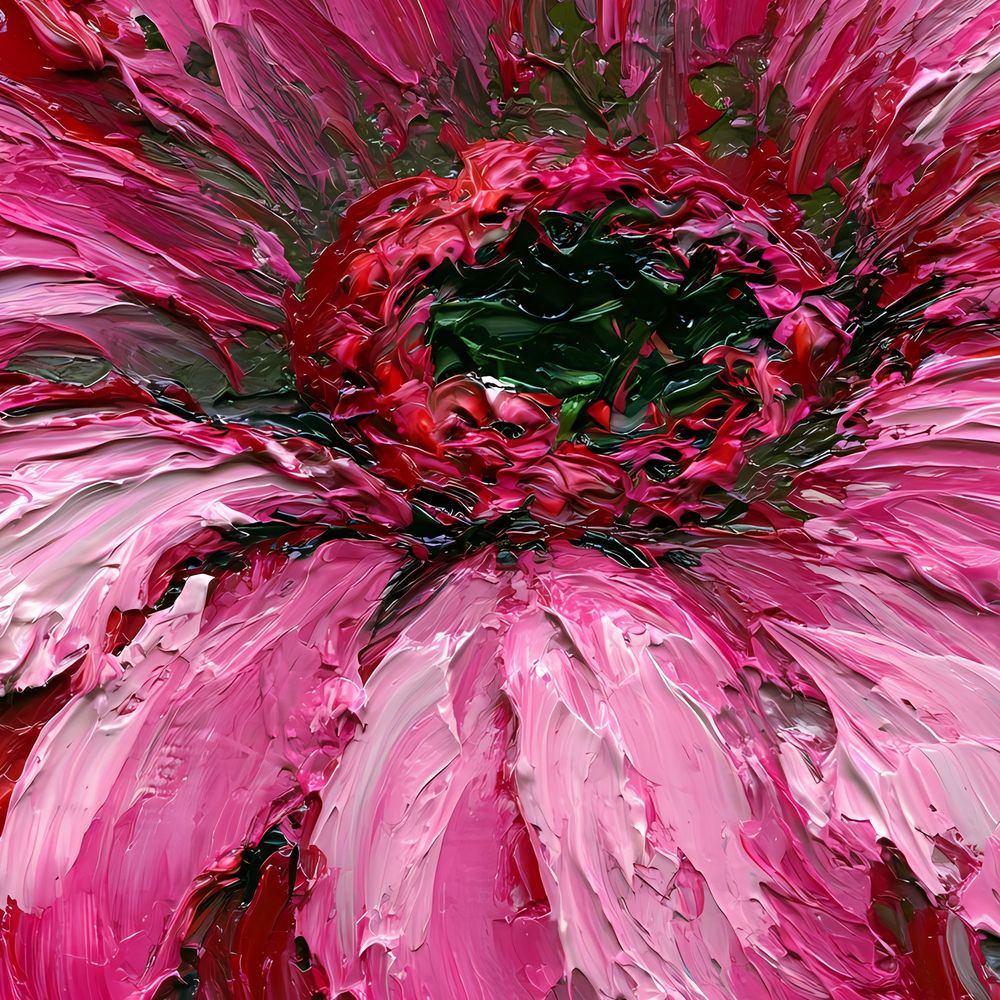 Pink Gerbera — florals wall art print by Brunelvi — view 2