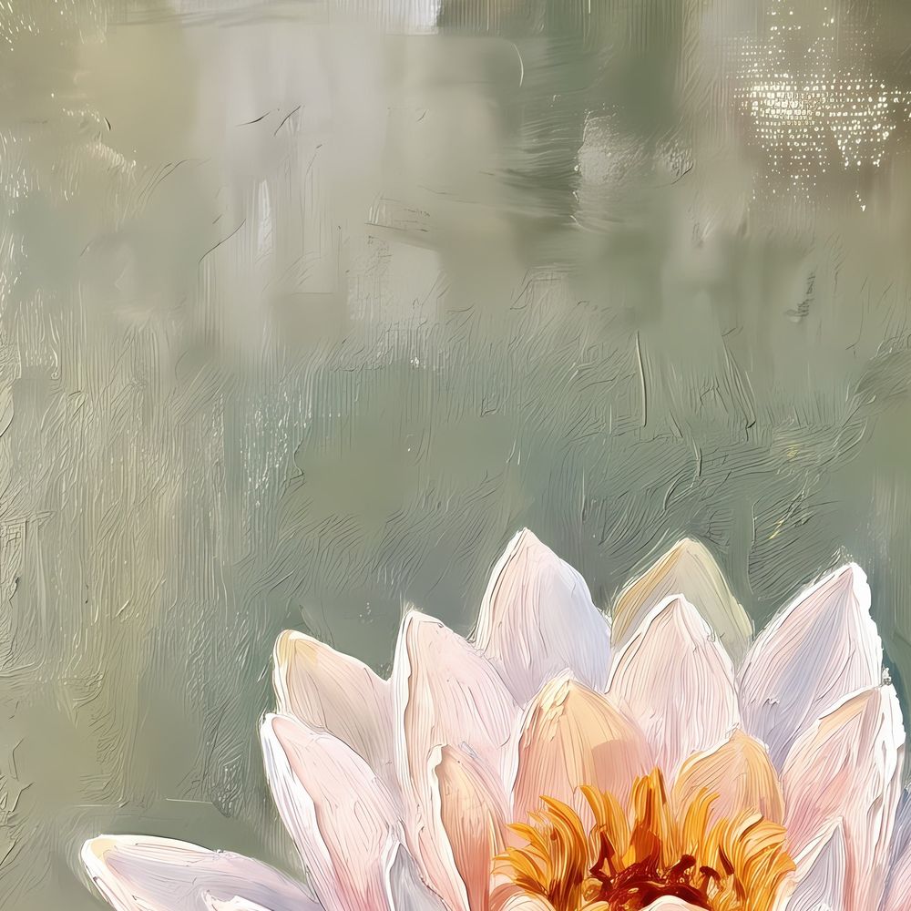 Pink Water Lily — florals wall art print by Brunelvi — view 2