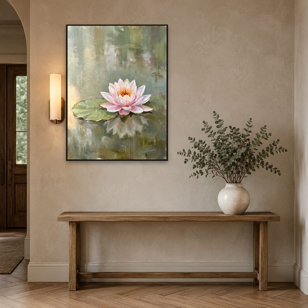 Pink Water Lily — florals wall art print by Brunelvi — view 3