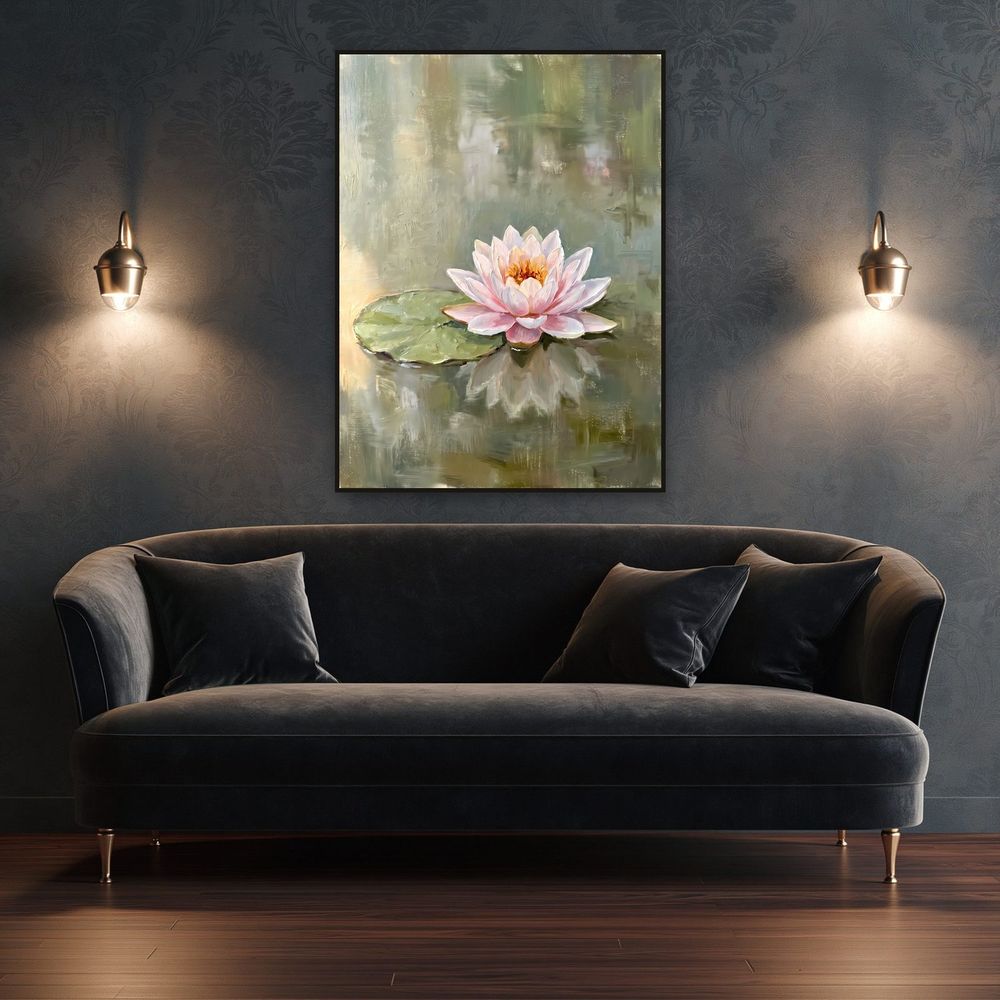 Pink Water Lily — florals wall art print by Brunelvi — view 4