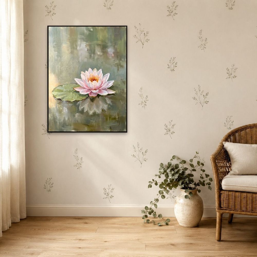 Pink Water Lily — florals wall art print by Brunelvi — view 5