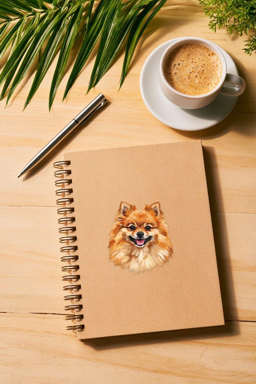 Pomeranian Oil Painting Clipart — animal clipart clipart by Brunelvi — view 4