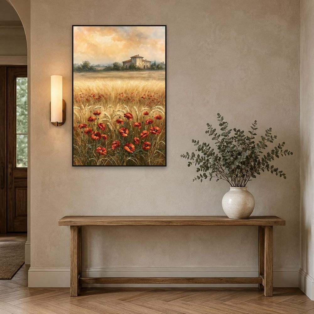 Poppy Wheat Field — landscapes wall art print by Brunelvi — view 3