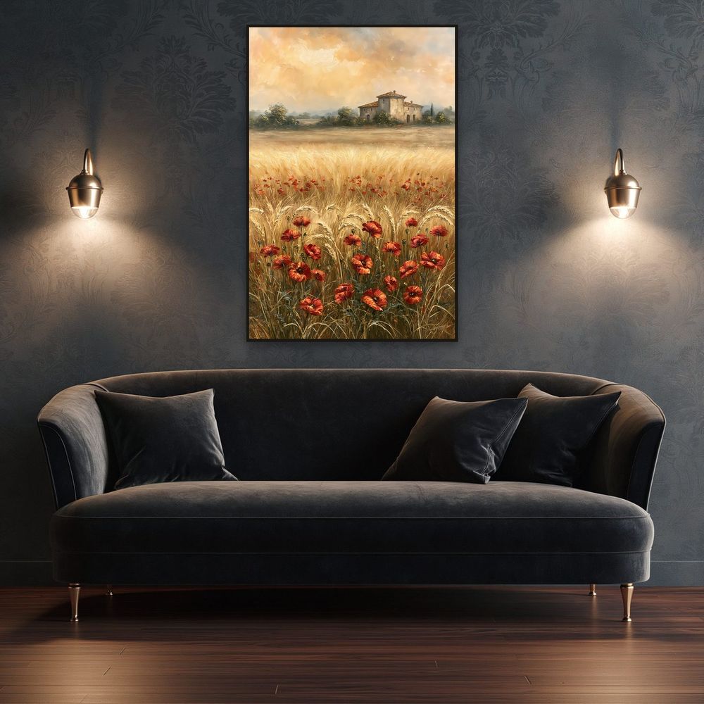 Poppy Wheat Field — landscapes wall art print by Brunelvi — view 4