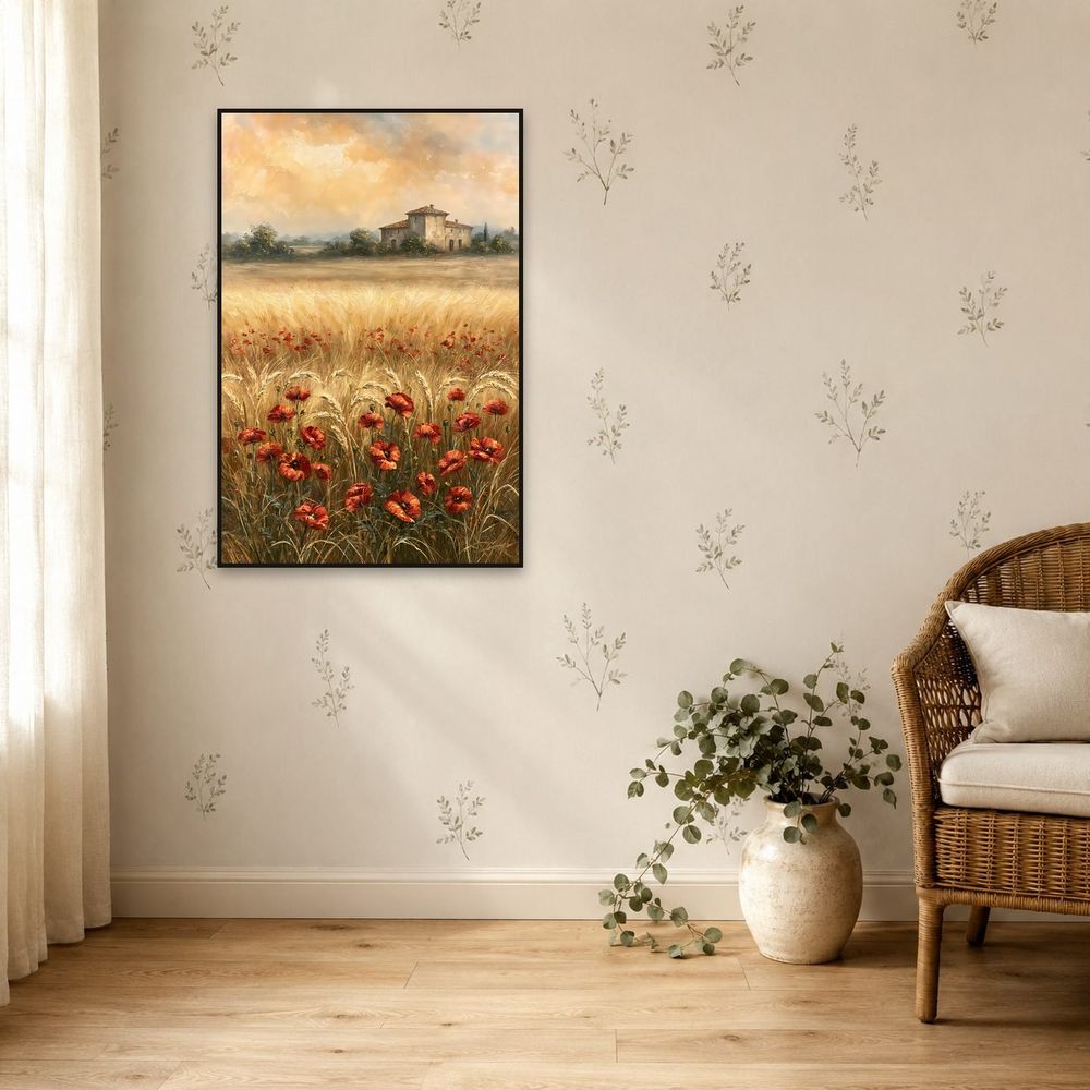 Poppy Wheat Field — landscapes wall art print by Brunelvi — view 5