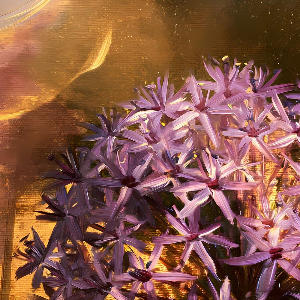 Purple Allium Globe — florals wall art print by Brunelvi — view 2