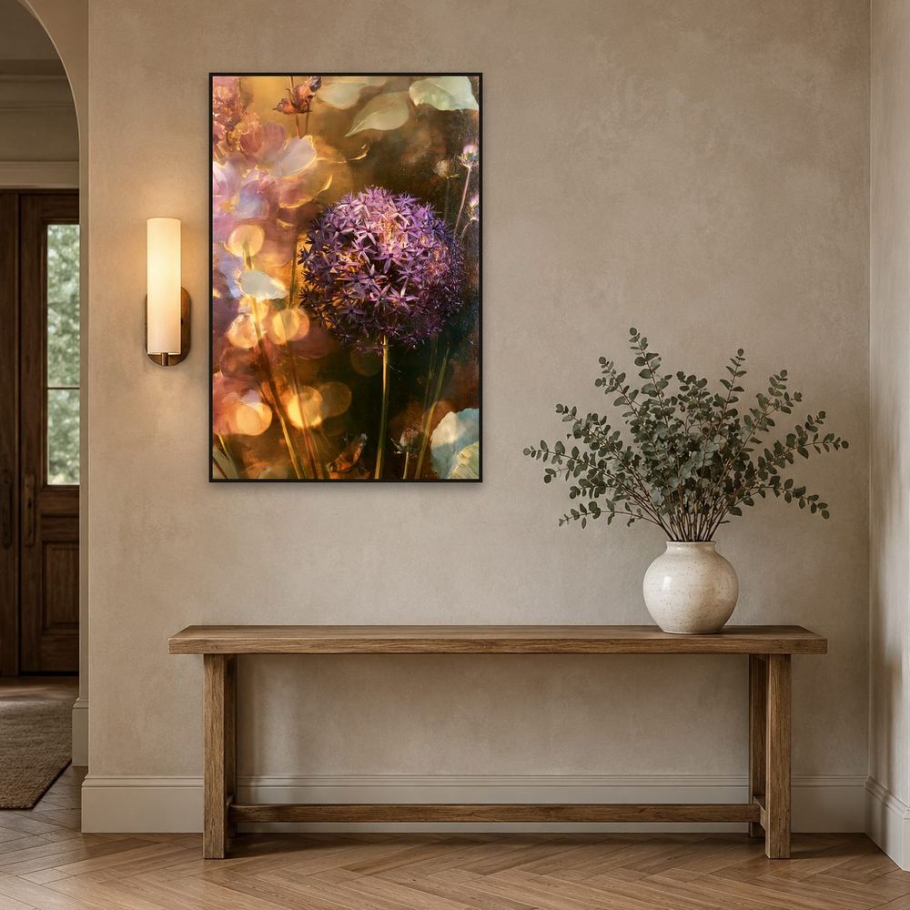 Purple Allium Globe — florals wall art print by Brunelvi — view 3