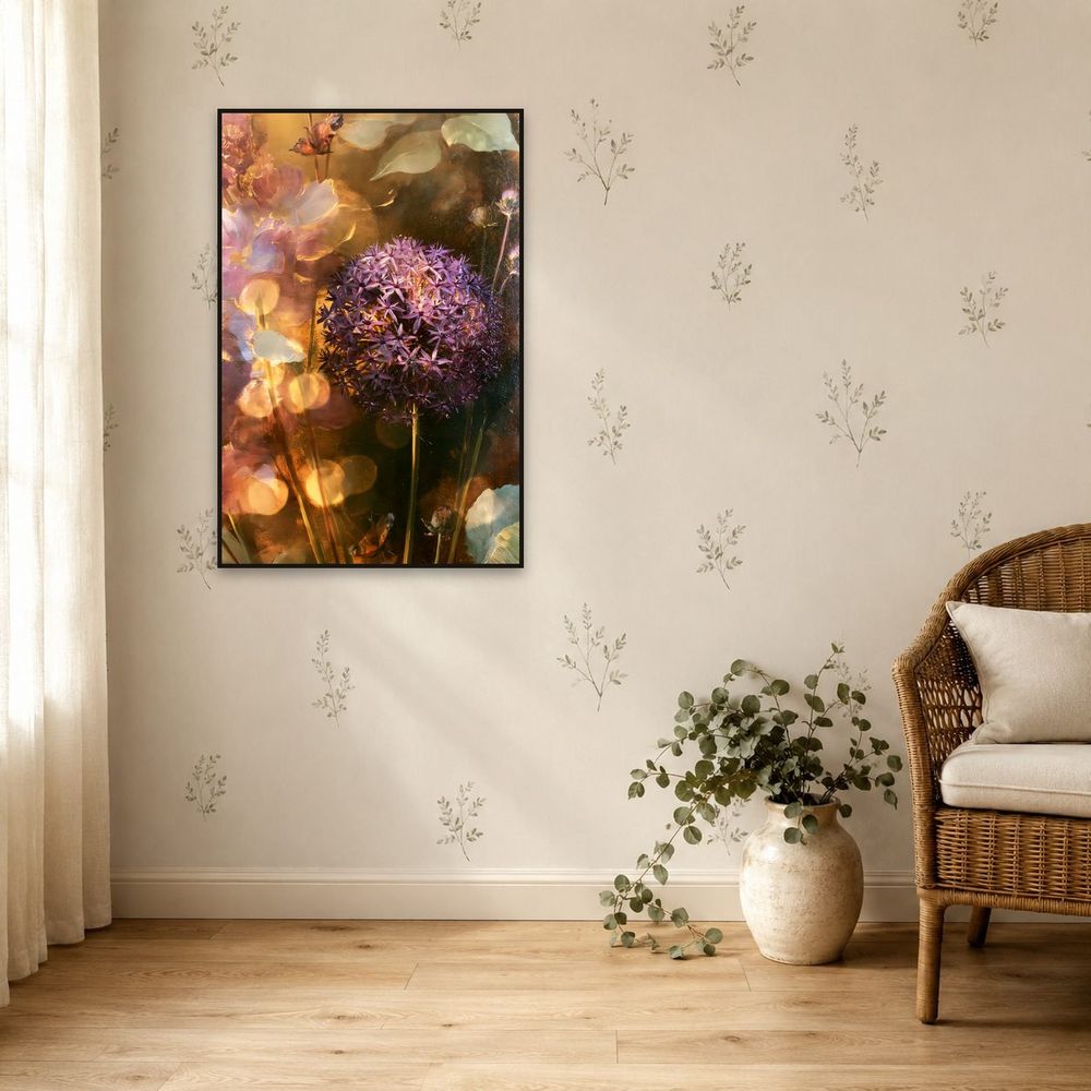 Purple Allium Globe — florals wall art print by Brunelvi — view 5