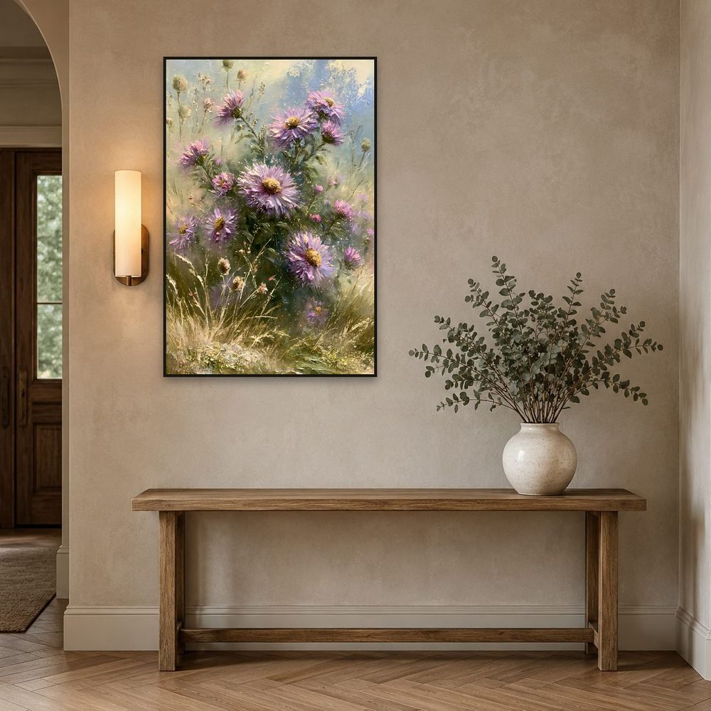 Purple Aster — florals wall art print by Brunelvi — view 3