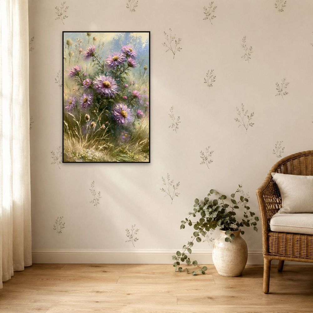 Purple Aster — florals wall art print by Brunelvi — view 5