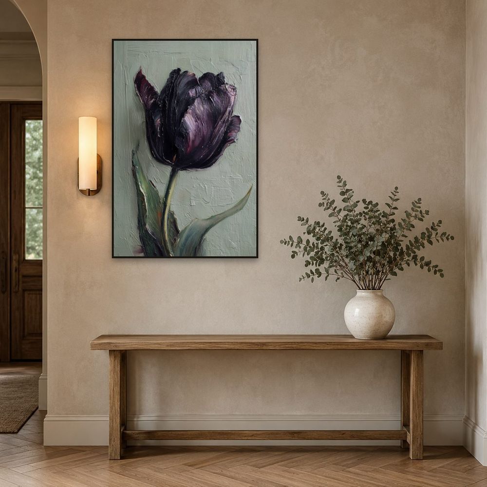 Queen of Night — florals wall art print by Brunelvi — view 3