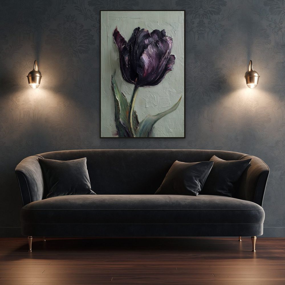 Queen of Night — florals wall art print by Brunelvi — view 4