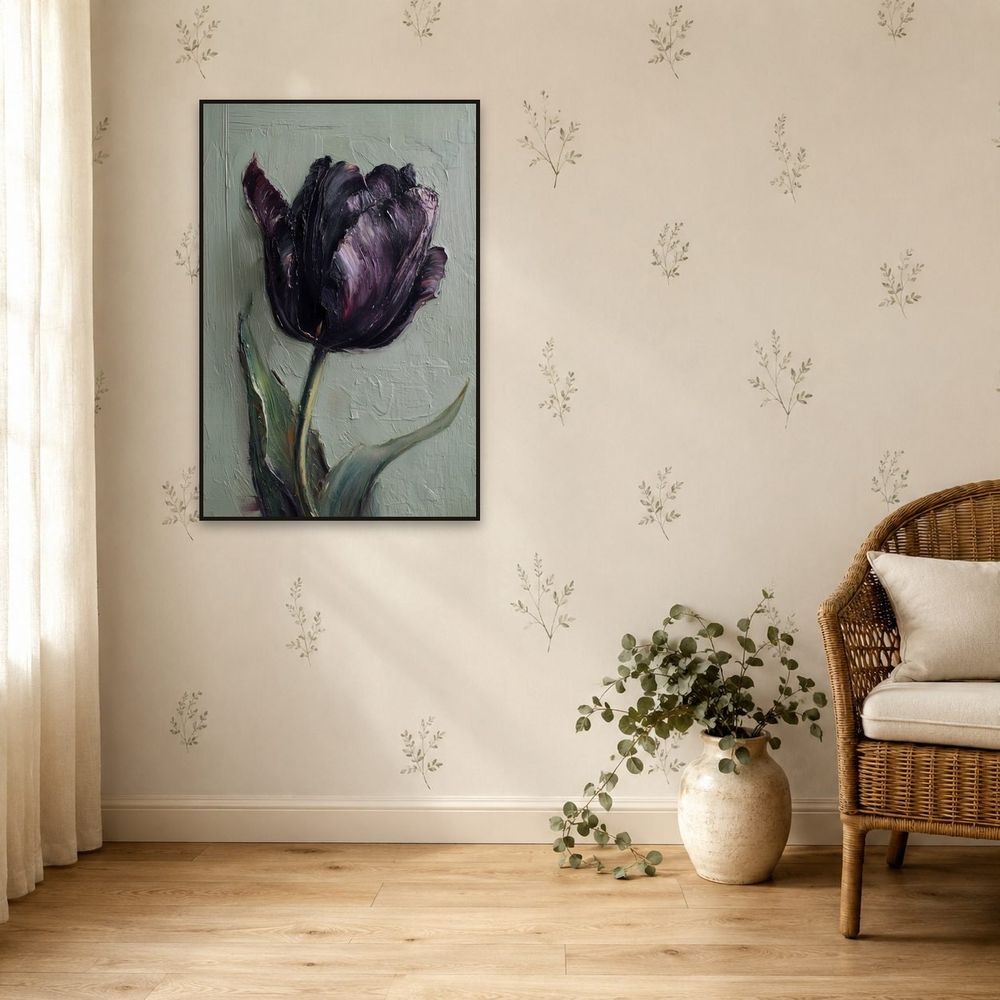 Queen of Night — florals wall art print by Brunelvi — view 5