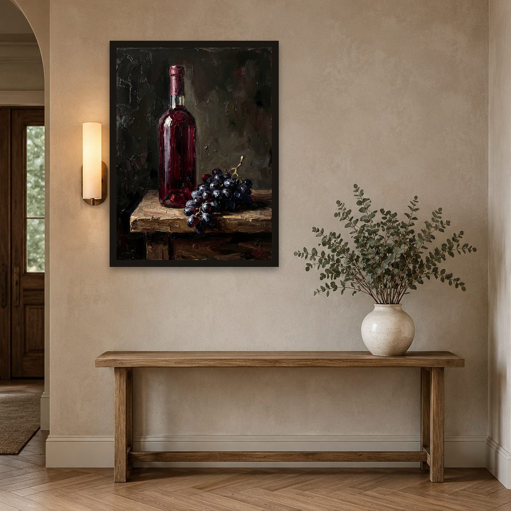 Red Wine impasto oil painting wall art by Brunelvi — Ansicht 2