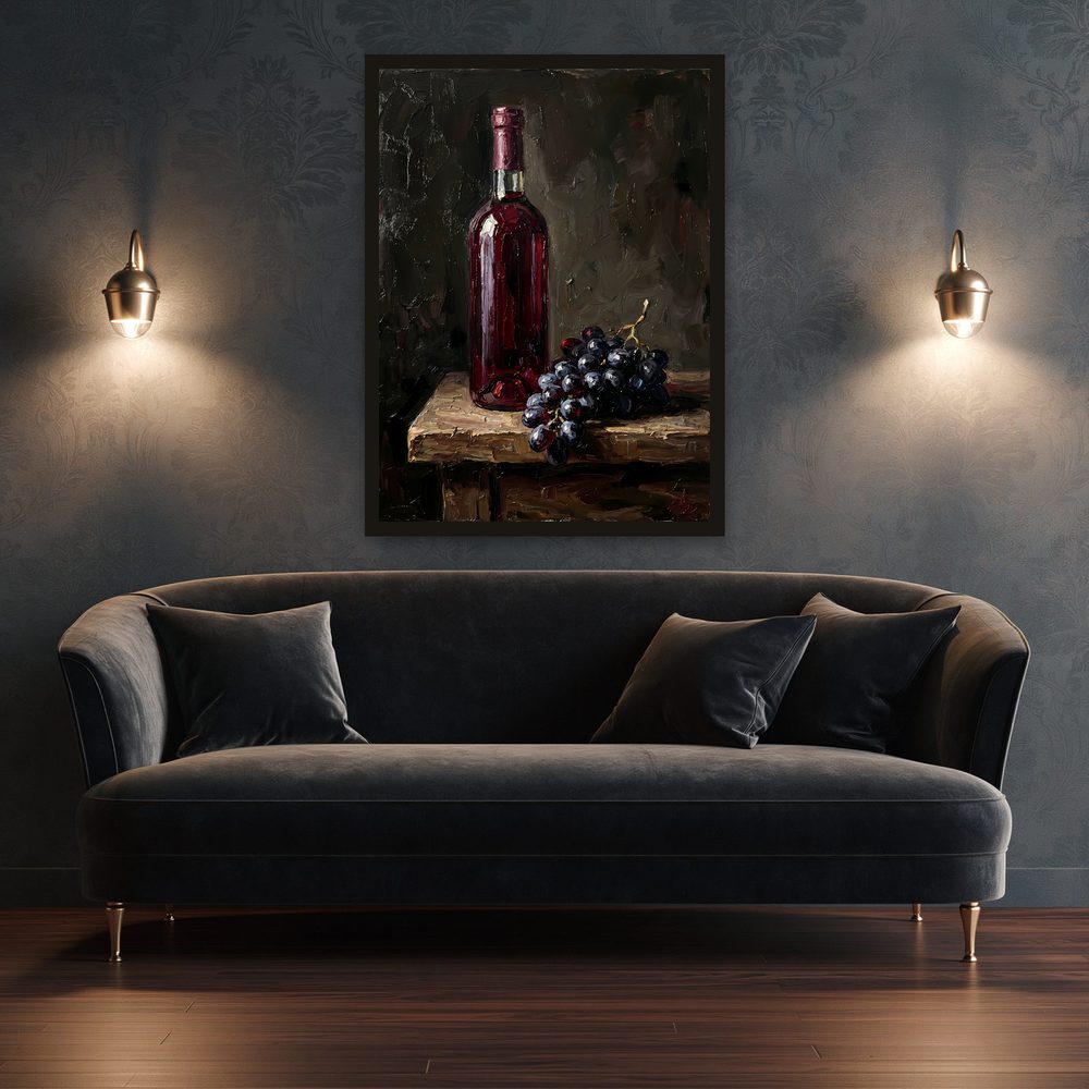 Red Wine impasto oil painting wall art by Brunelvi — Ansicht 3