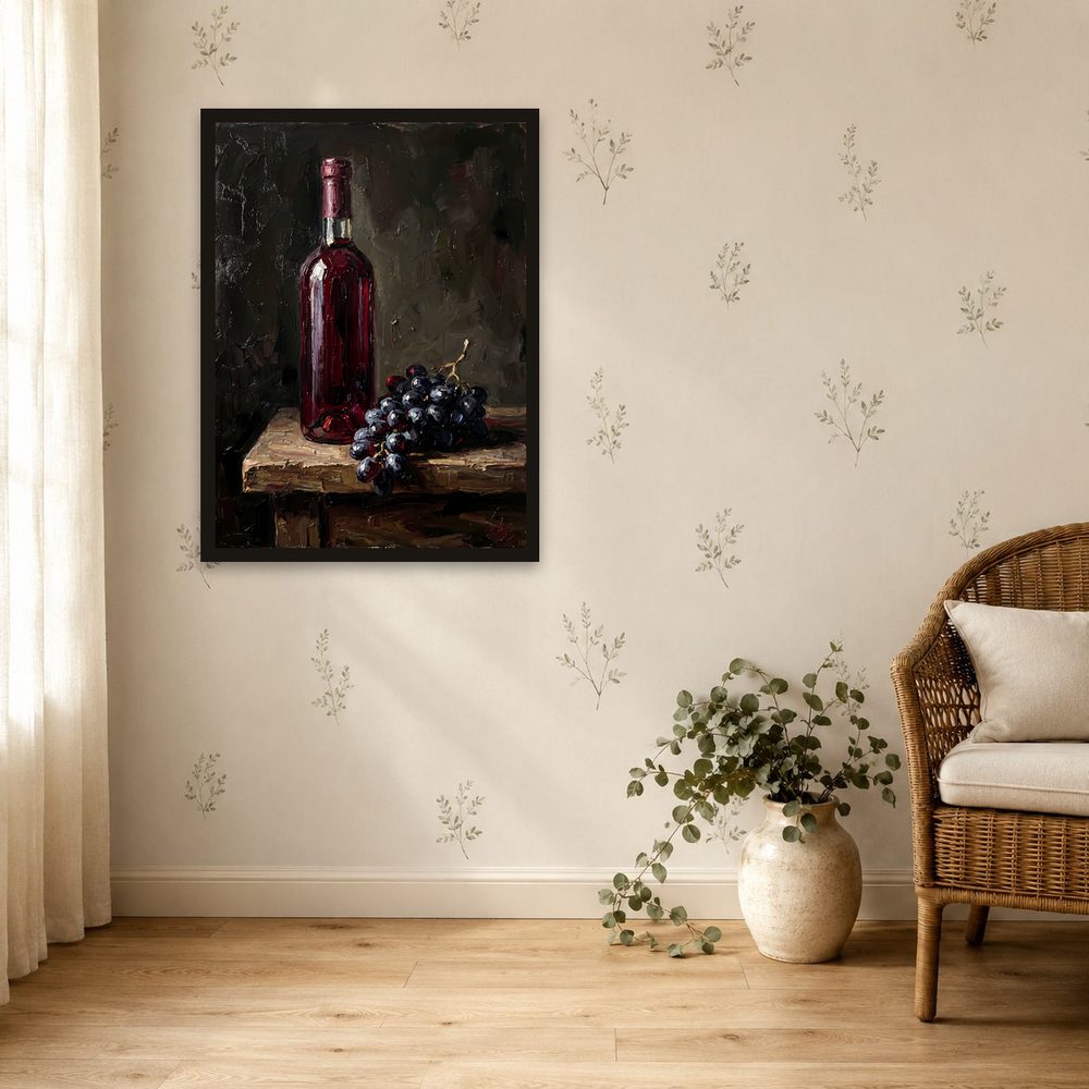 Red Wine impasto oil painting wall art by Brunelvi — Ansicht 4