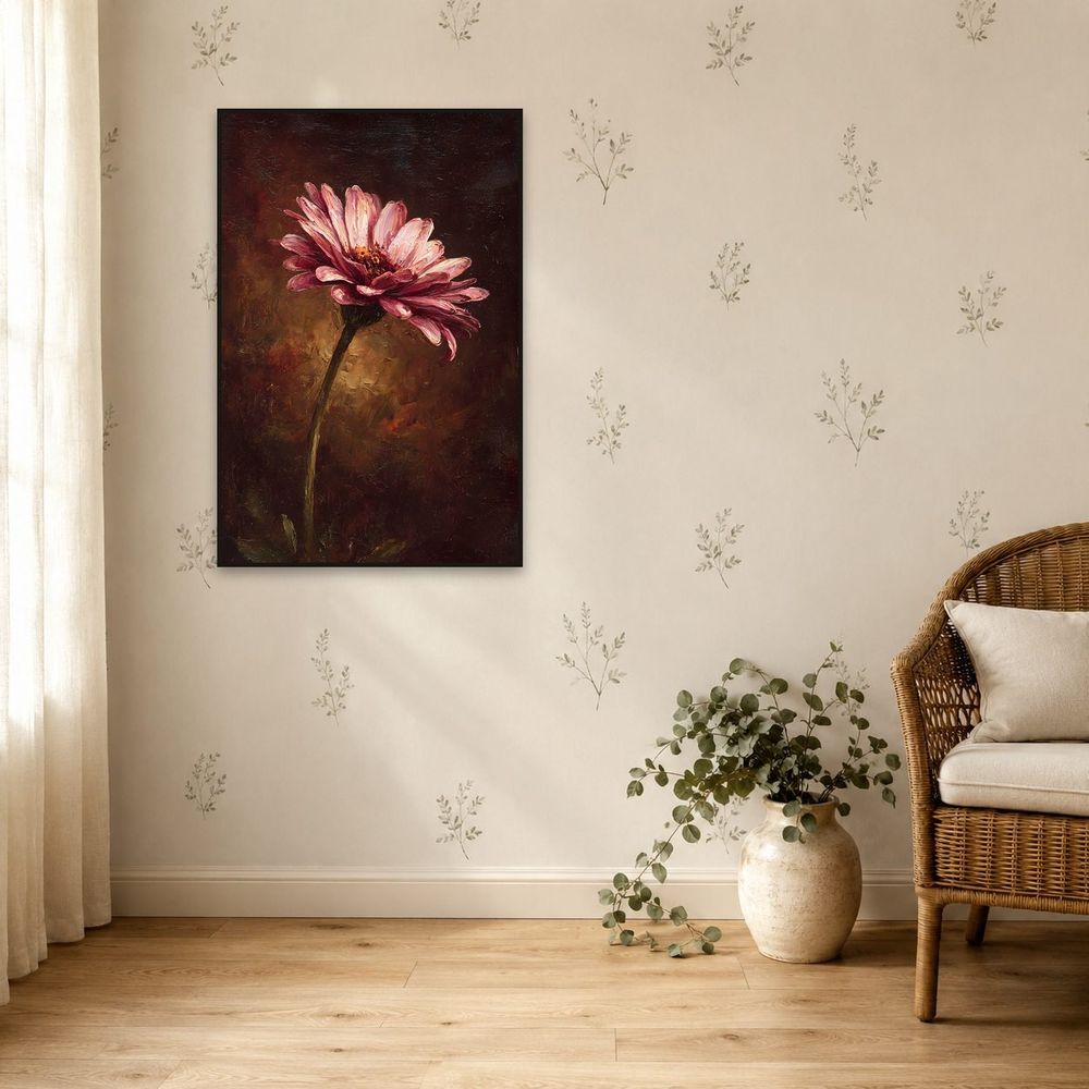 Rosewood Osteospermum — florals wall art print by Brunelvi — view 5