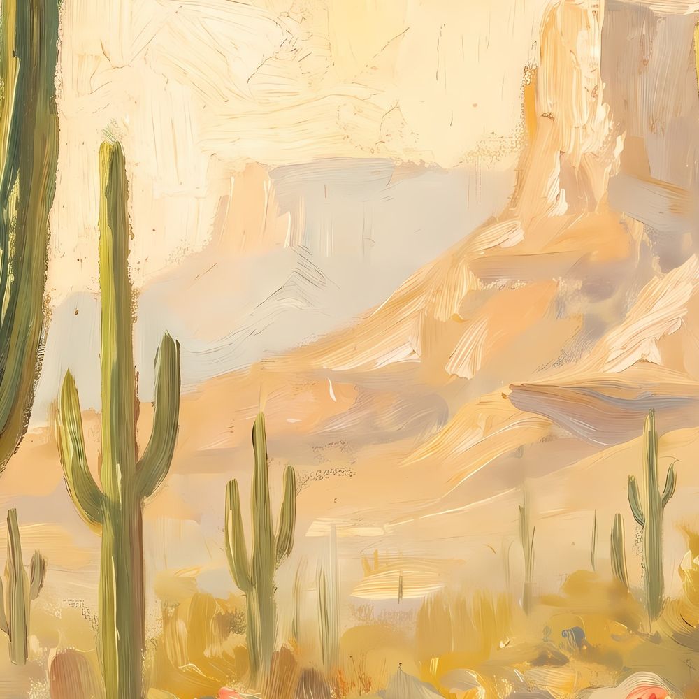 Saguaro Desert Trail — landscapes wall art print by Brunelvi — view 2