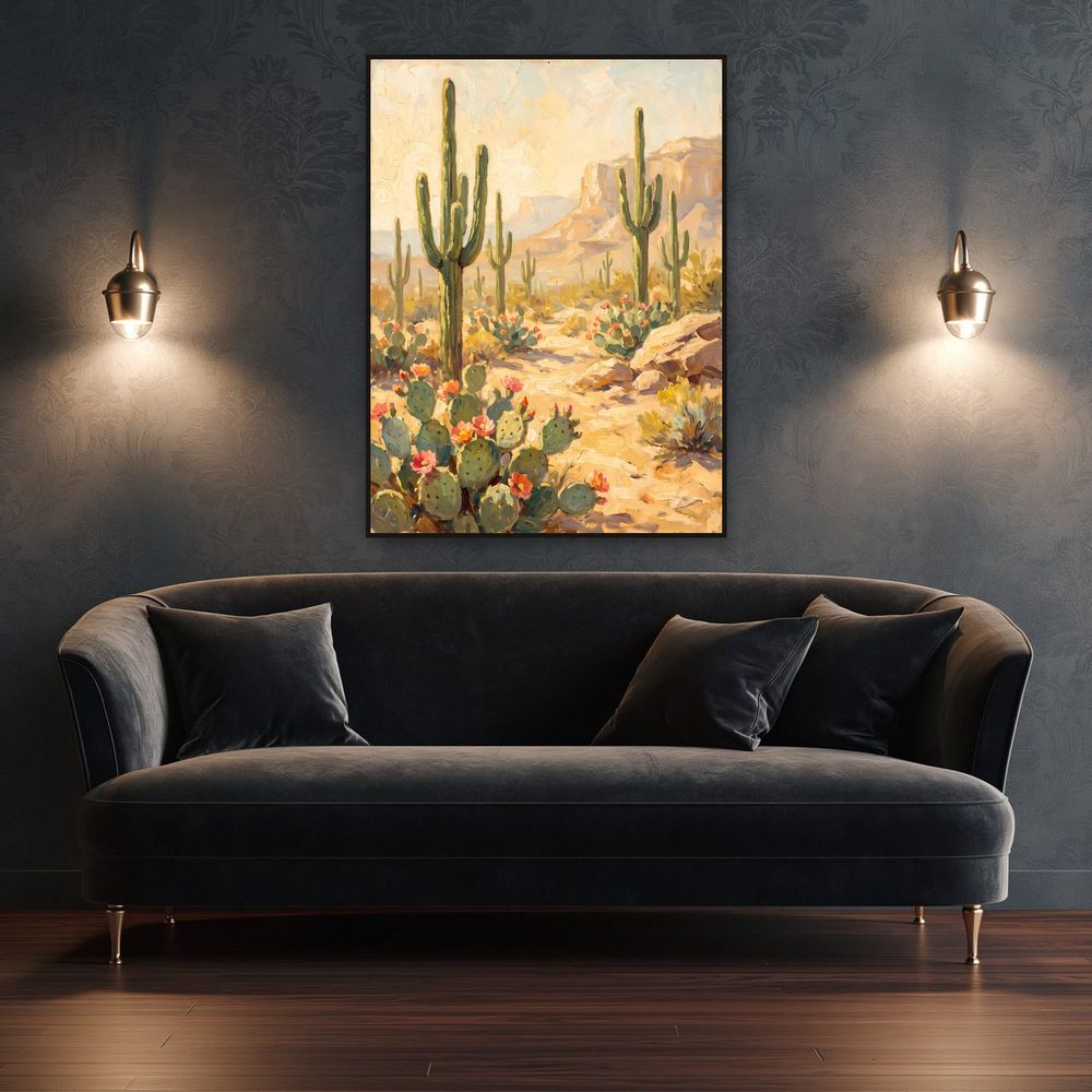 Saguaro Desert Trail — landscapes wall art print by Brunelvi — view 4