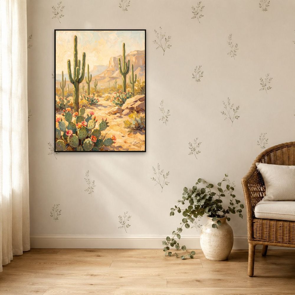 Saguaro Desert Trail — landscapes wall art print by Brunelvi — view 5