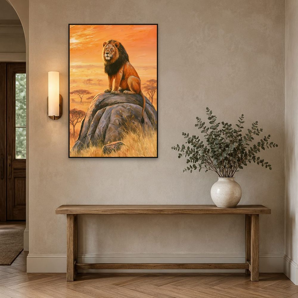 Savanna Lion — animals wall art print by Brunelvi — view 3