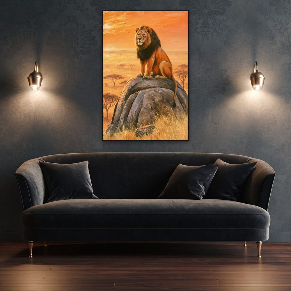 Savanna Lion — animals wall art print by Brunelvi — view 4