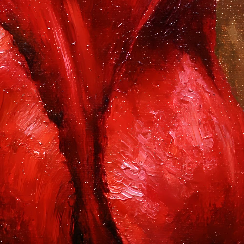 Scarlet Tulip — florals wall art print by Brunelvi — view 2