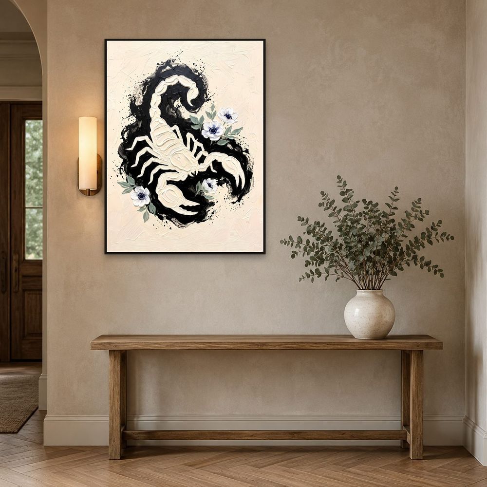 Scorpio Scorpion Zodiac — zodiac wall art print by Brunelvi — view 3