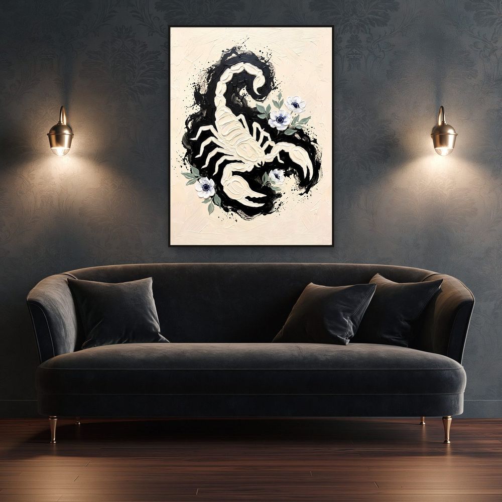 Scorpio Scorpion Zodiac — zodiac wall art print by Brunelvi — view 4