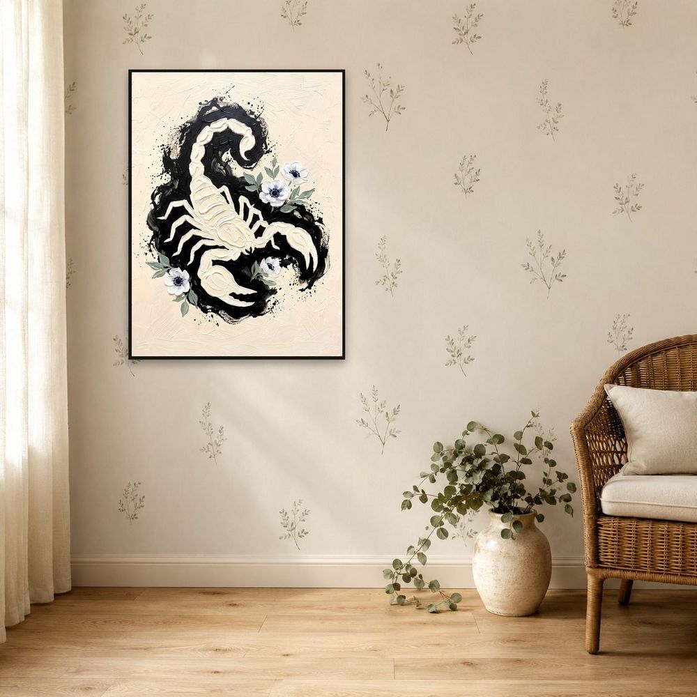 Scorpio Scorpion Zodiac — zodiac wall art print by Brunelvi — view 5