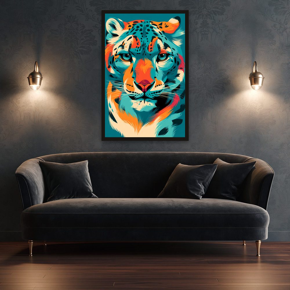 Snow Leopard Pop Art pop art wall art by Brunelvi — Ansicht 3