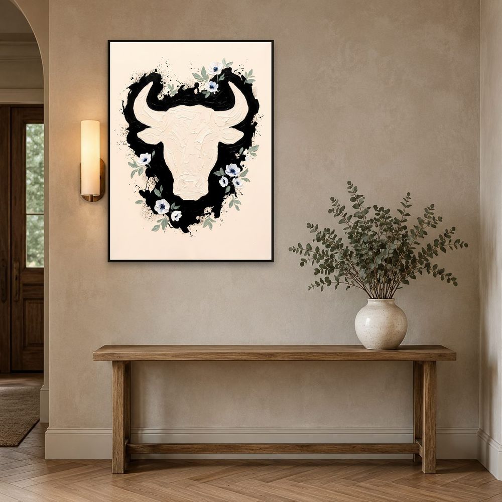 Taurus Bull Zodiac — zodiac wall art print by Brunelvi — view 3