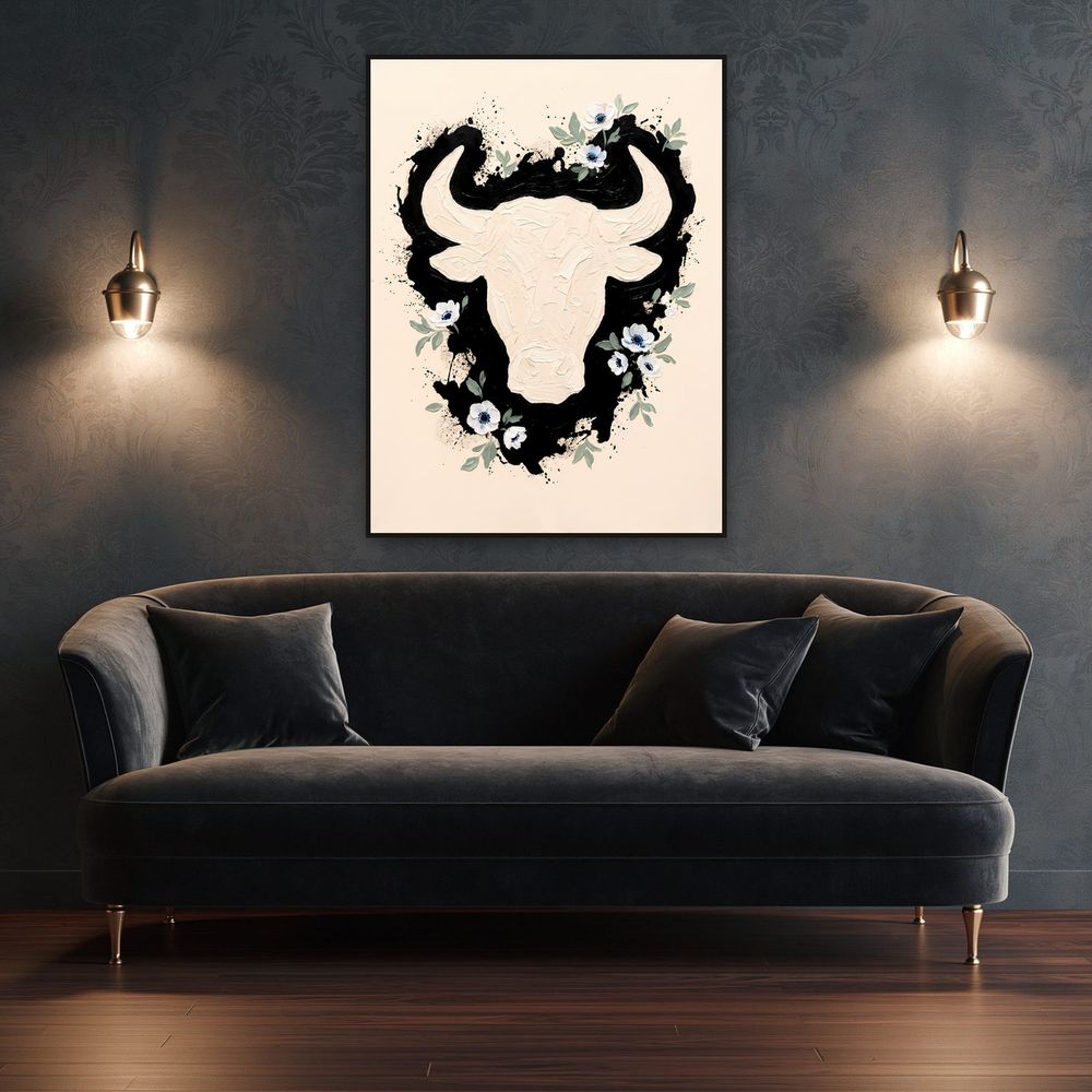 Taurus Bull Zodiac — zodiac wall art print by Brunelvi — view 4