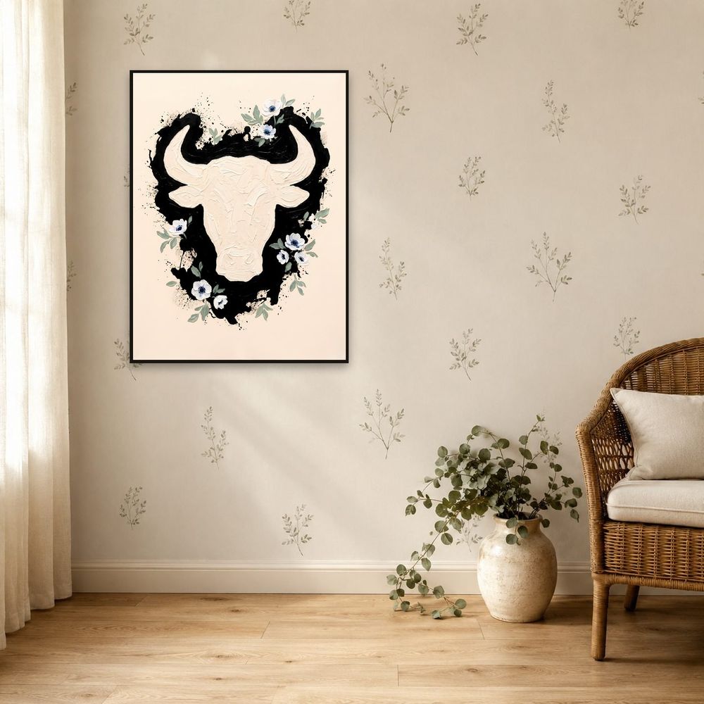 Taurus Bull Zodiac — zodiac wall art print by Brunelvi — view 5