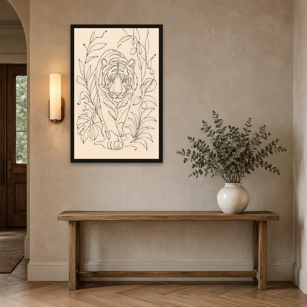Tiger Line Art line art wall art by Brunelvi — Ansicht 2