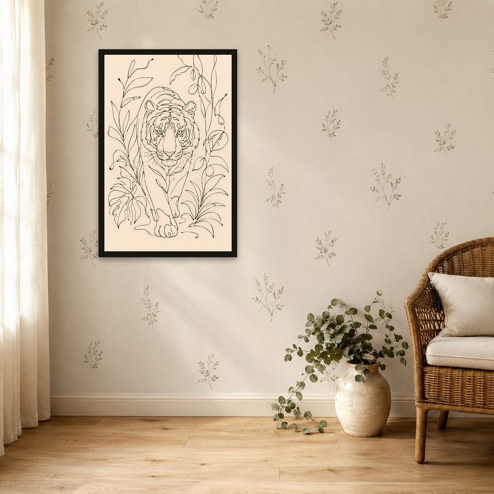 Tiger Line Art line art wall art by Brunelvi — Ansicht 4