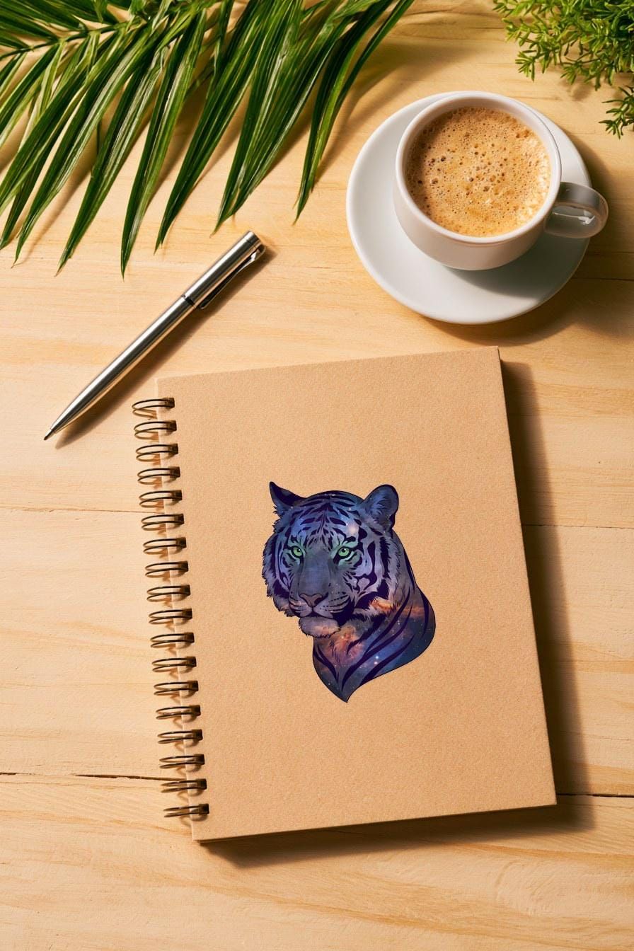 Tiger Nebula Art Print — bold clipart clipart by Brunelvi — view 4
