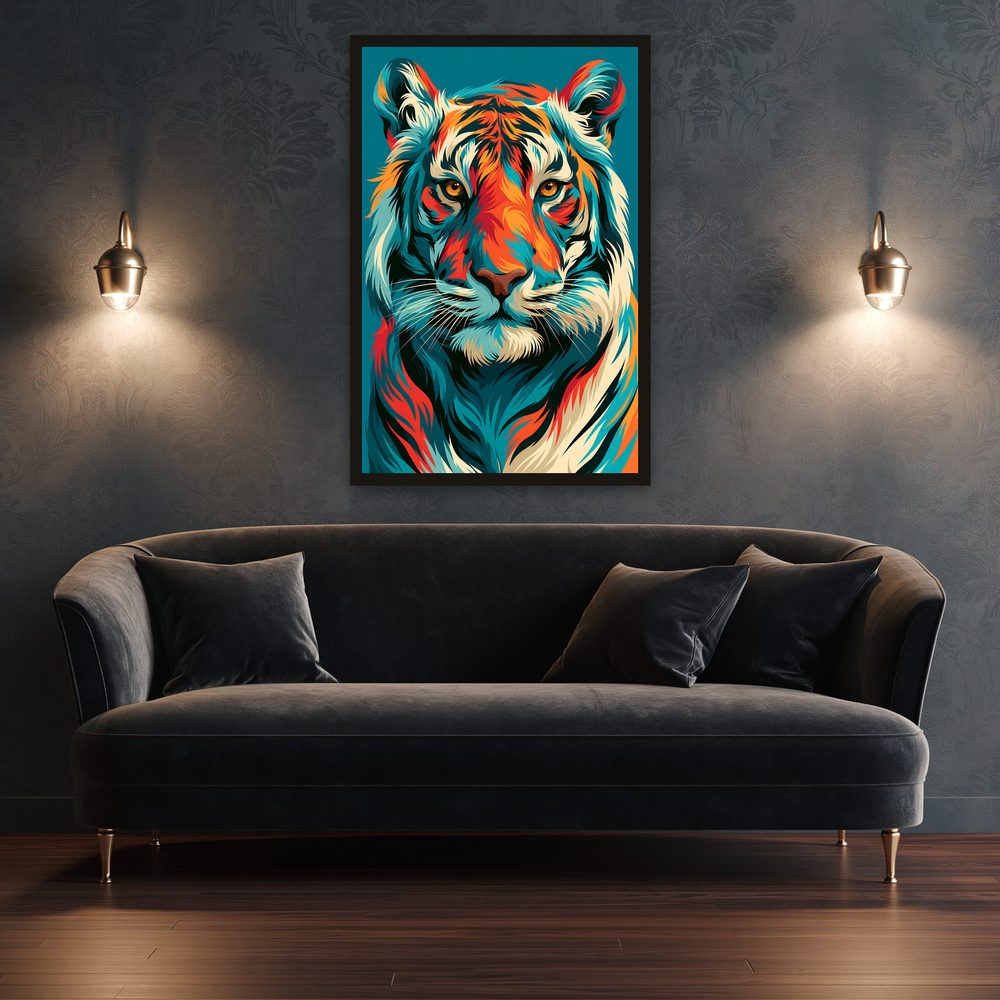 Tiger Pop Art pop art wall art by Brunelvi — Ansicht 3