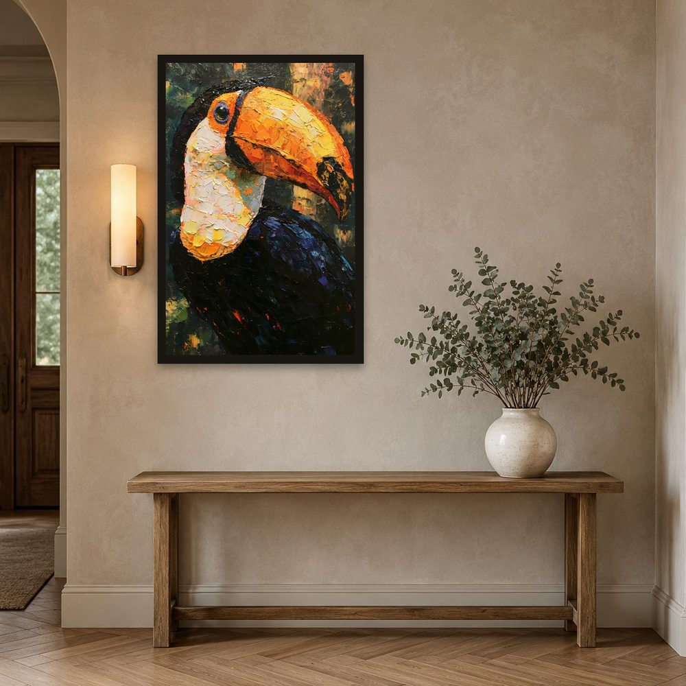 Toco Toucan II impasto oil painting wall art by Brunelvi — Ansicht 2