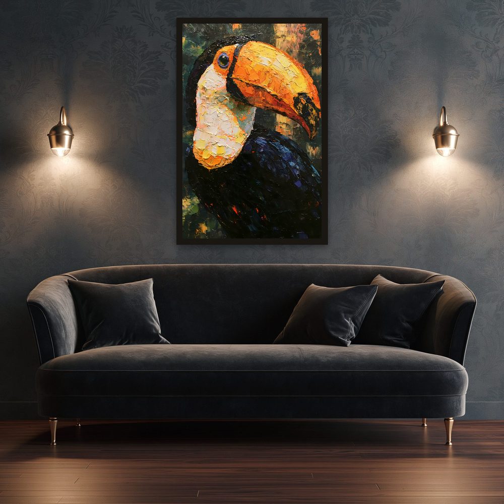 Toco Toucan II impasto oil painting wall art by Brunelvi — Ansicht 3