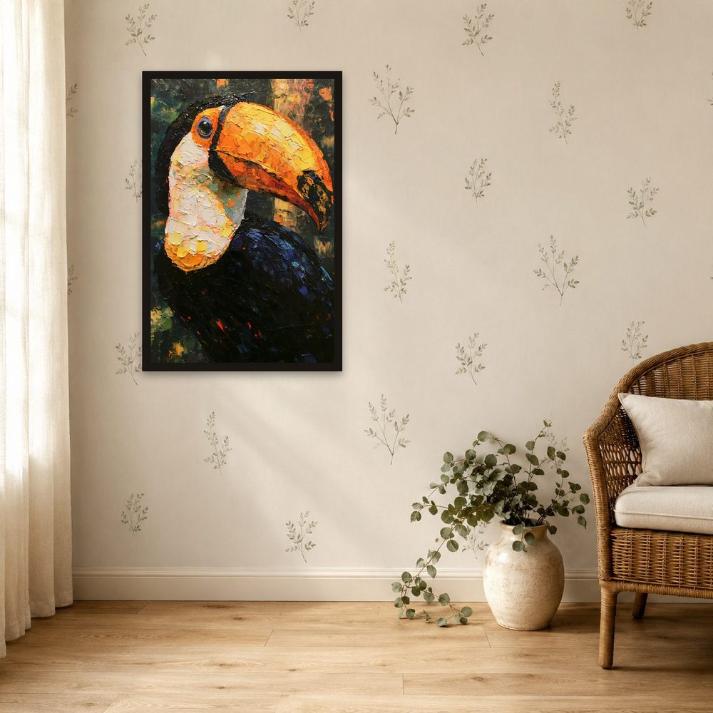 Toco Toucan II impasto oil painting wall art by Brunelvi — Ansicht 4
