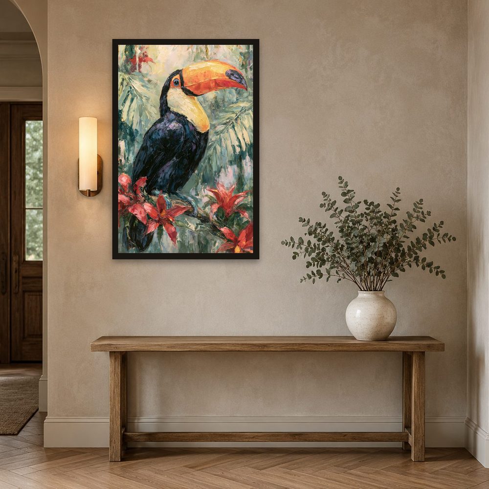 Toco Toucan impasto oil painting wall art by Brunelvi — Ansicht 2