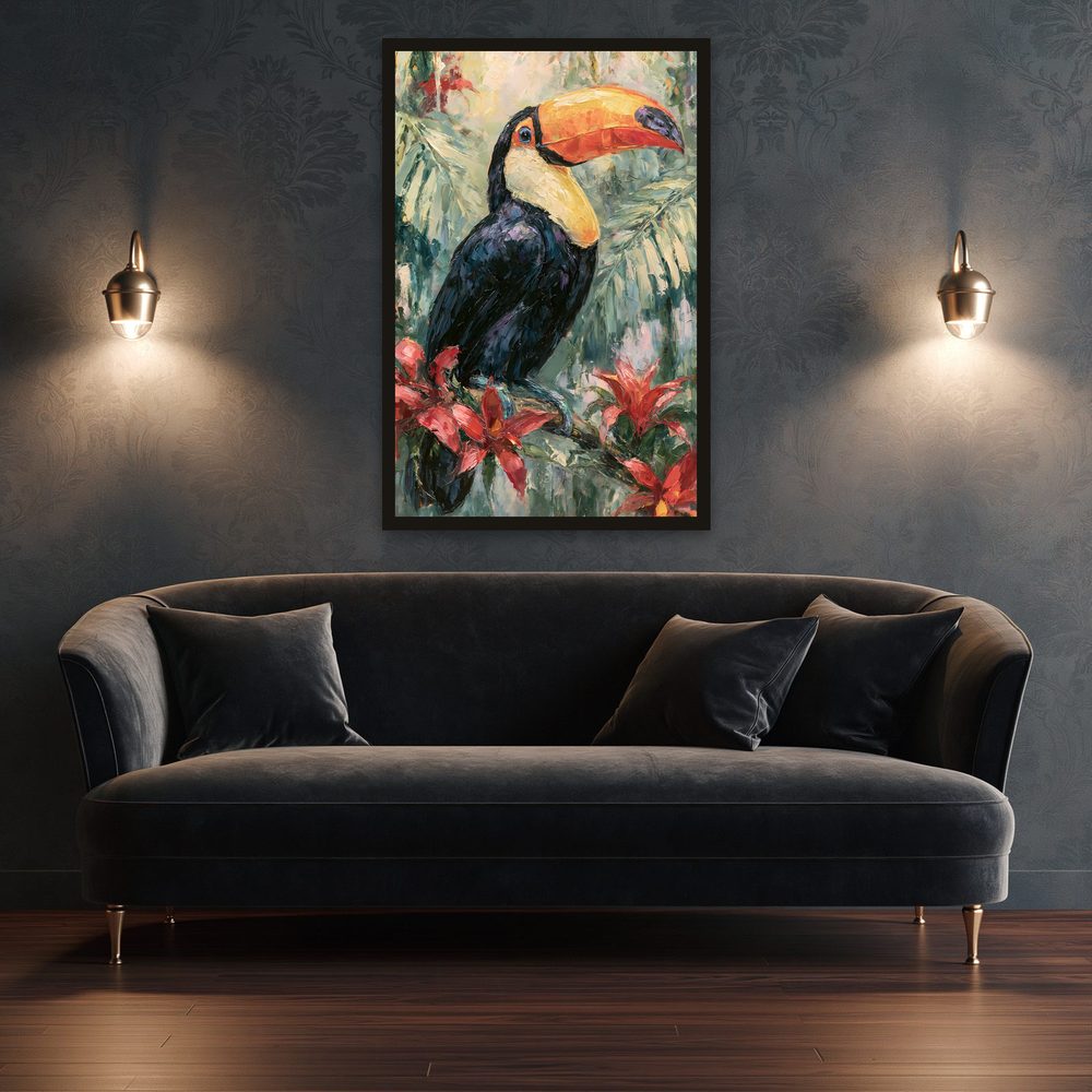Toco Toucan impasto oil painting wall art by Brunelvi — Ansicht 3
